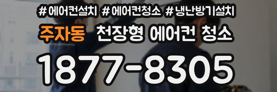 주자동 천장형 에어컨 청소