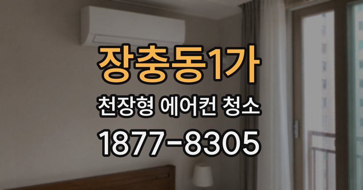 장충동1가 천장형 에어컨 청소
