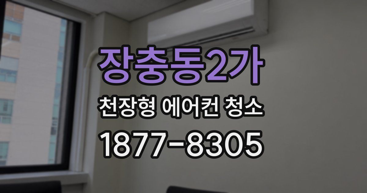 장충동2가 천장형 에어컨 청소