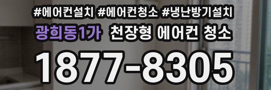 광희동1가 천장형 에어컨 청소