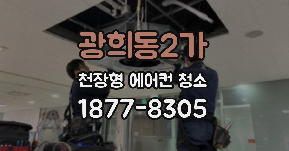광희동2가 천장형 에어컨 청소