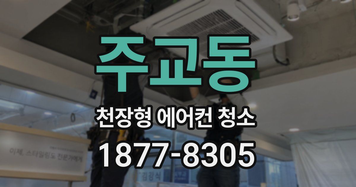주교동 천장형 에어컨 청소