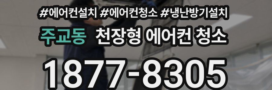 주교동 천장형 에어컨 청소