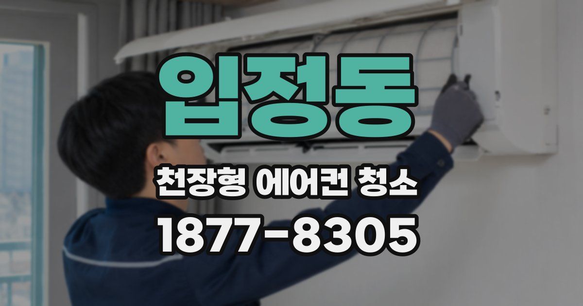 입정동 천장형 에어컨 청소
