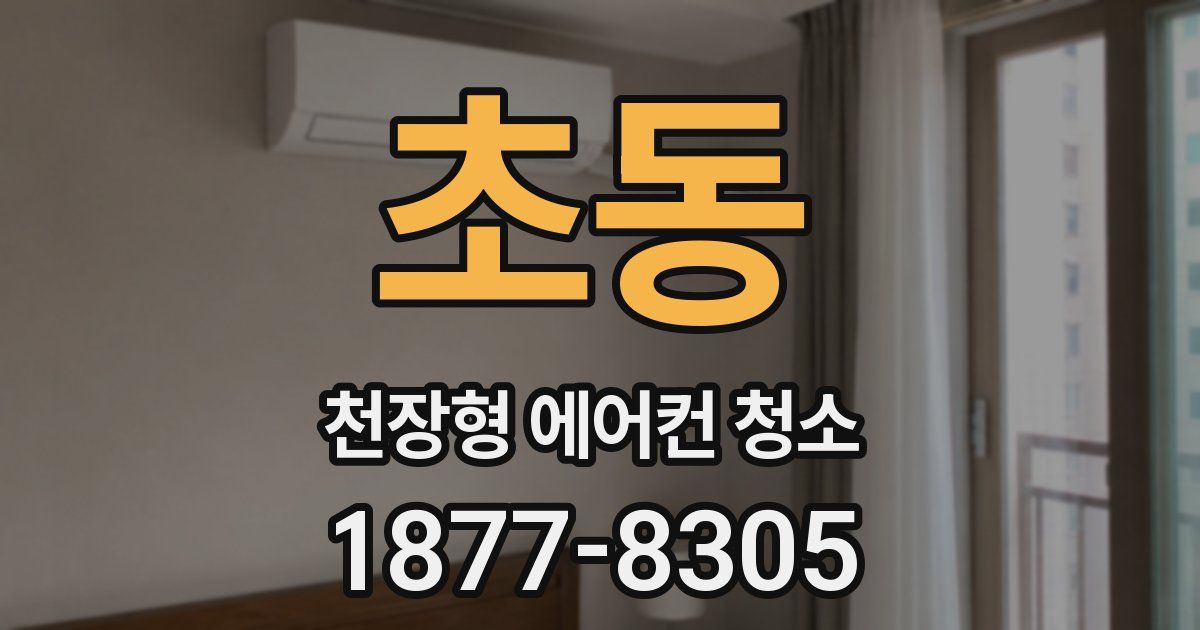 초동 천장형 에어컨 청소