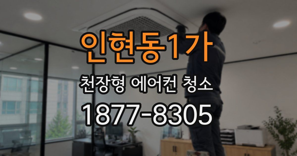 인현동1가 천장형 에어컨 청소