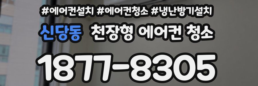 신당동 천장형 에어컨 청소
