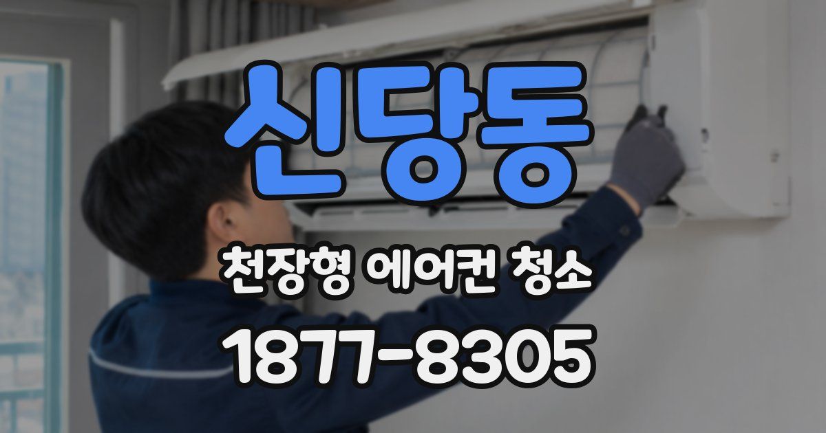 신당동 천장형 에어컨 청소