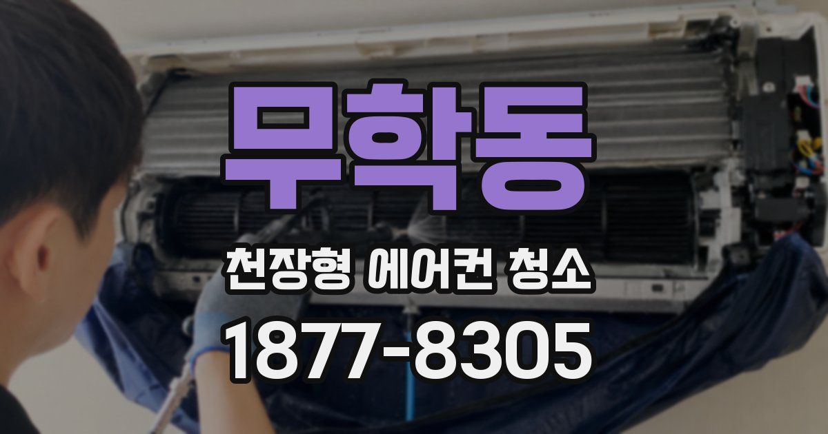 무학동 천장형 에어컨 청소