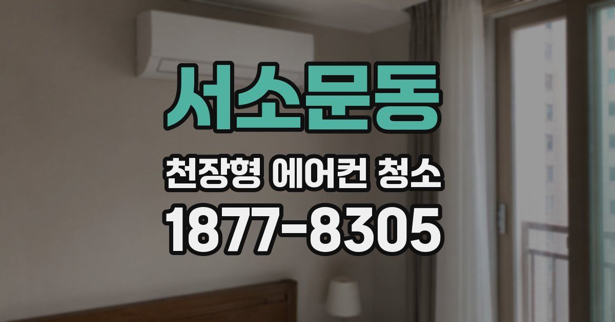 서소문동 천장형 에어컨 청소