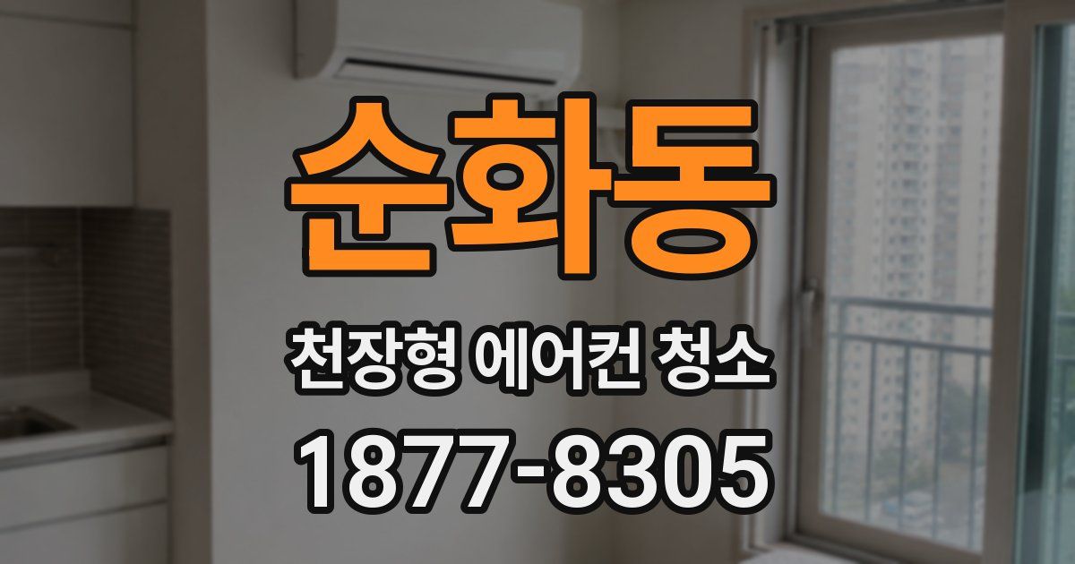 순화동 천장형 에어컨 청소