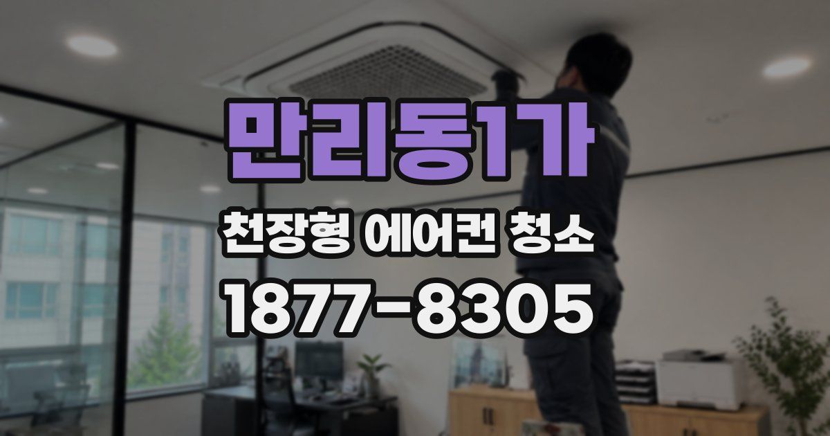 만리동1가 천장형 에어컨 청소