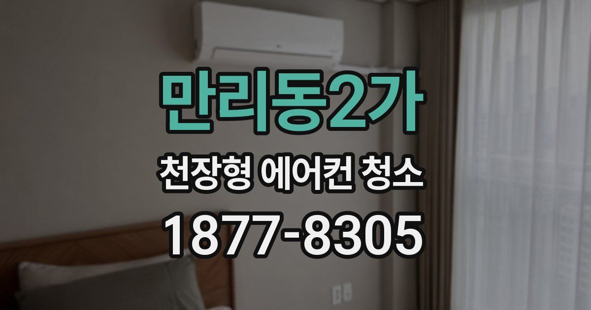 만리동2가 천장형 에어컨 청소