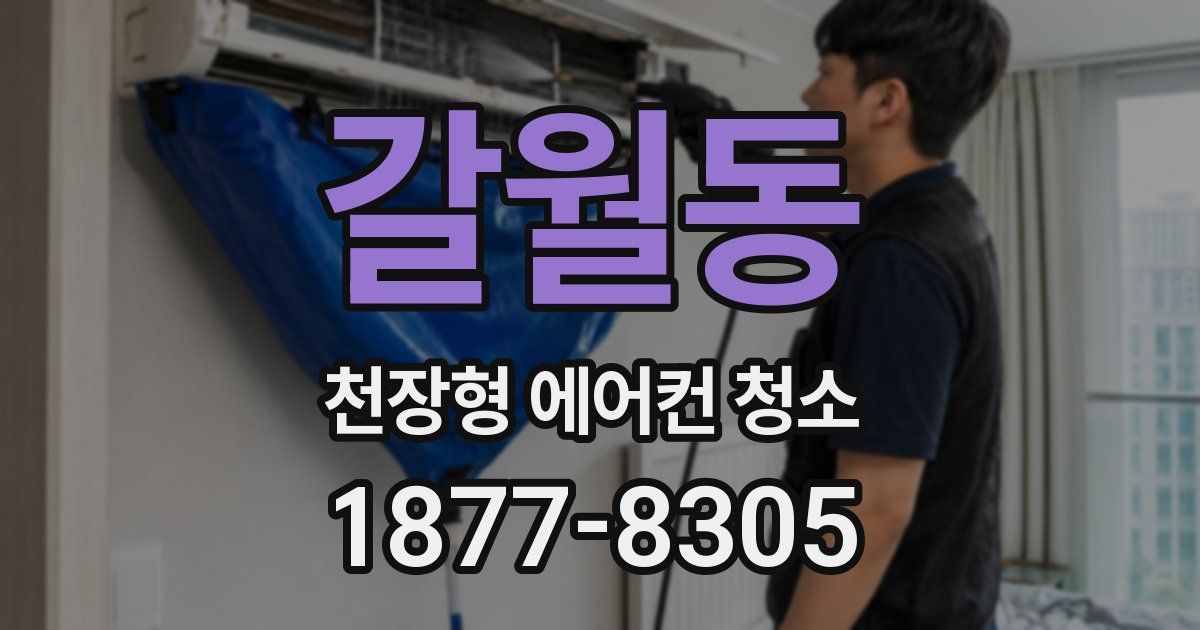갈월동 천장형 에어컨 청소