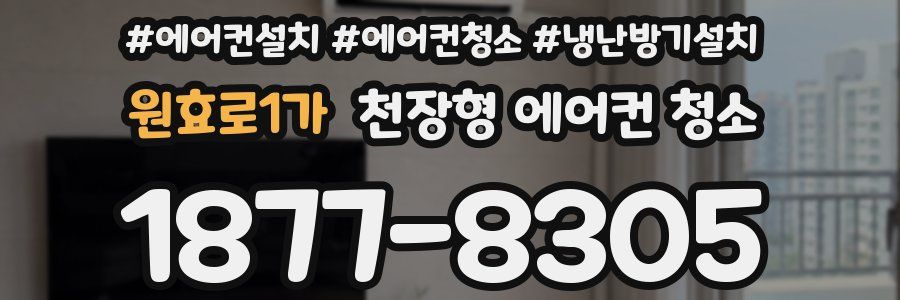 원효로1가 천장형 에어컨 청소