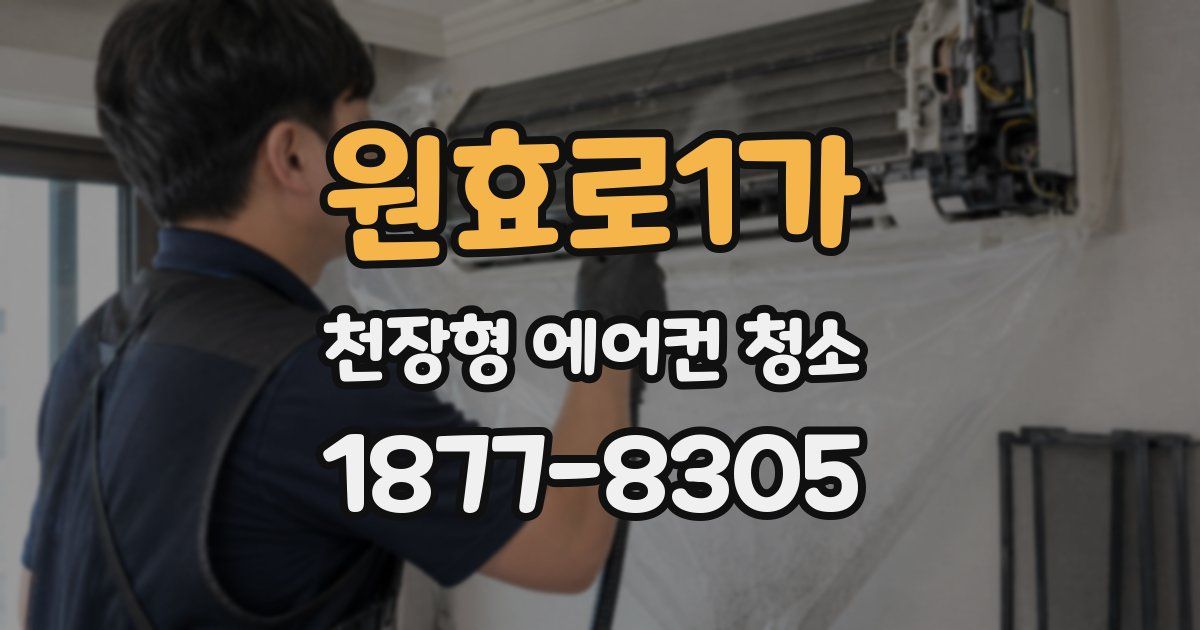 원효로1가 천장형 에어컨 청소