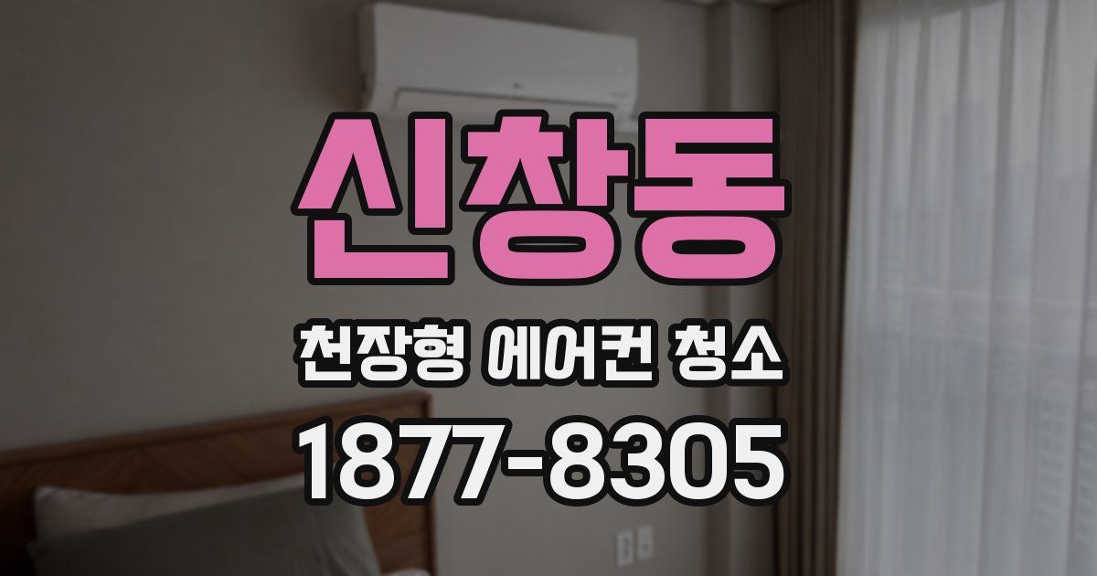 신창동 천장형 에어컨 청소