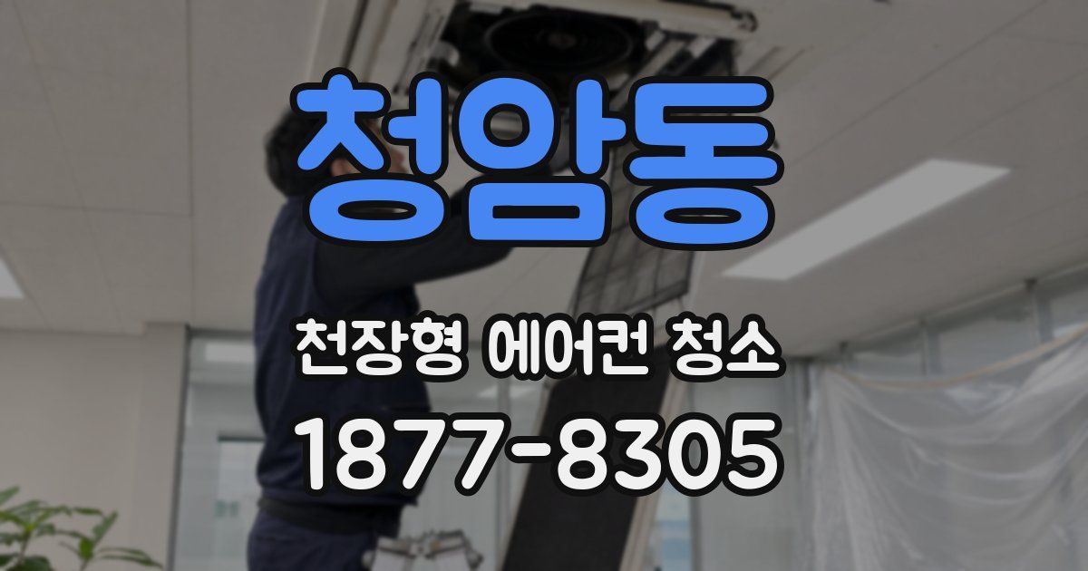 청암동 천장형 에어컨 청소