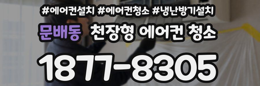 문배동 천장형 에어컨 청소