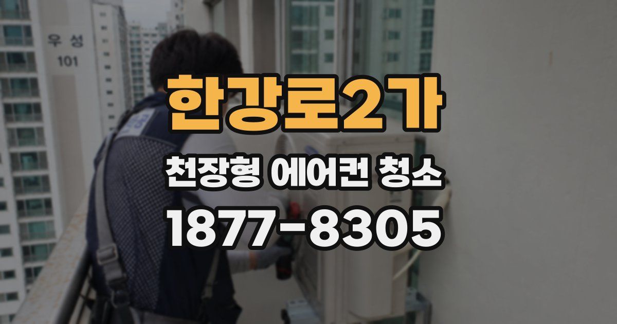 한강로2가 천장형 에어컨 청소