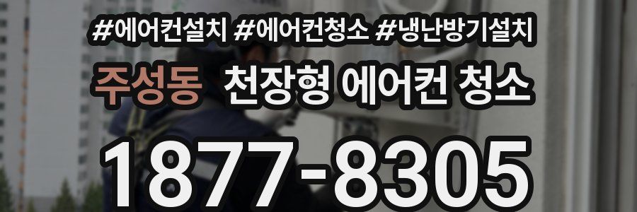 주성동 천장형 에어컨 청소