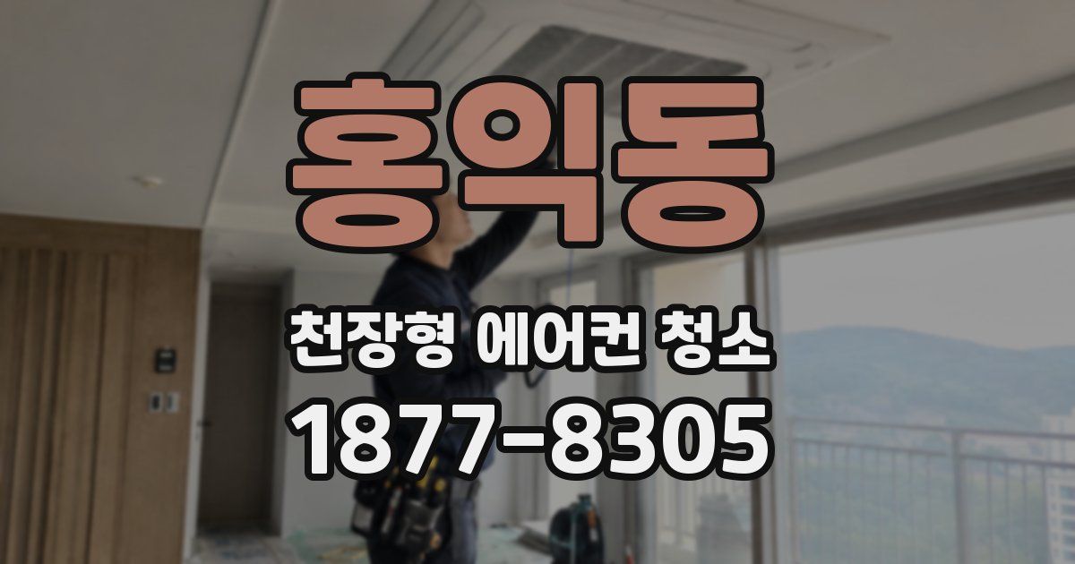 홍익동 천장형 에어컨 청소