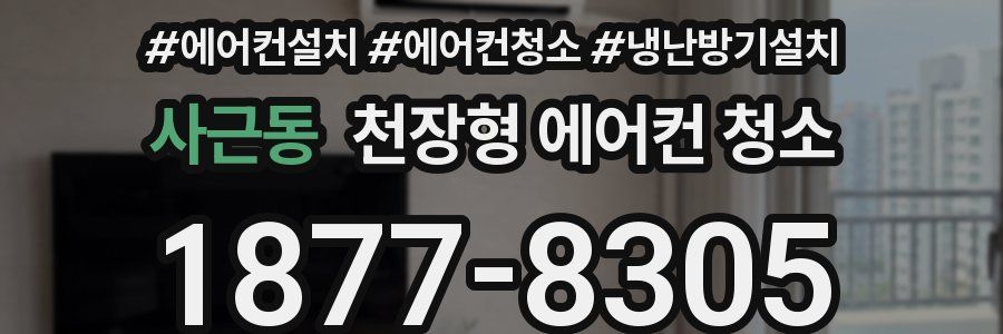 사근동 천장형 에어컨 청소