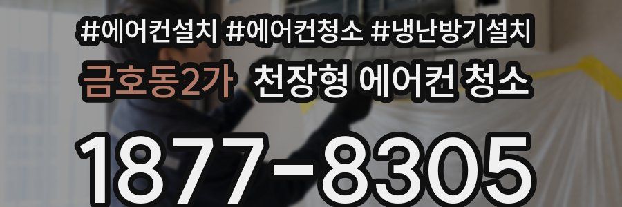 금호동2가 천장형 에어컨 청소