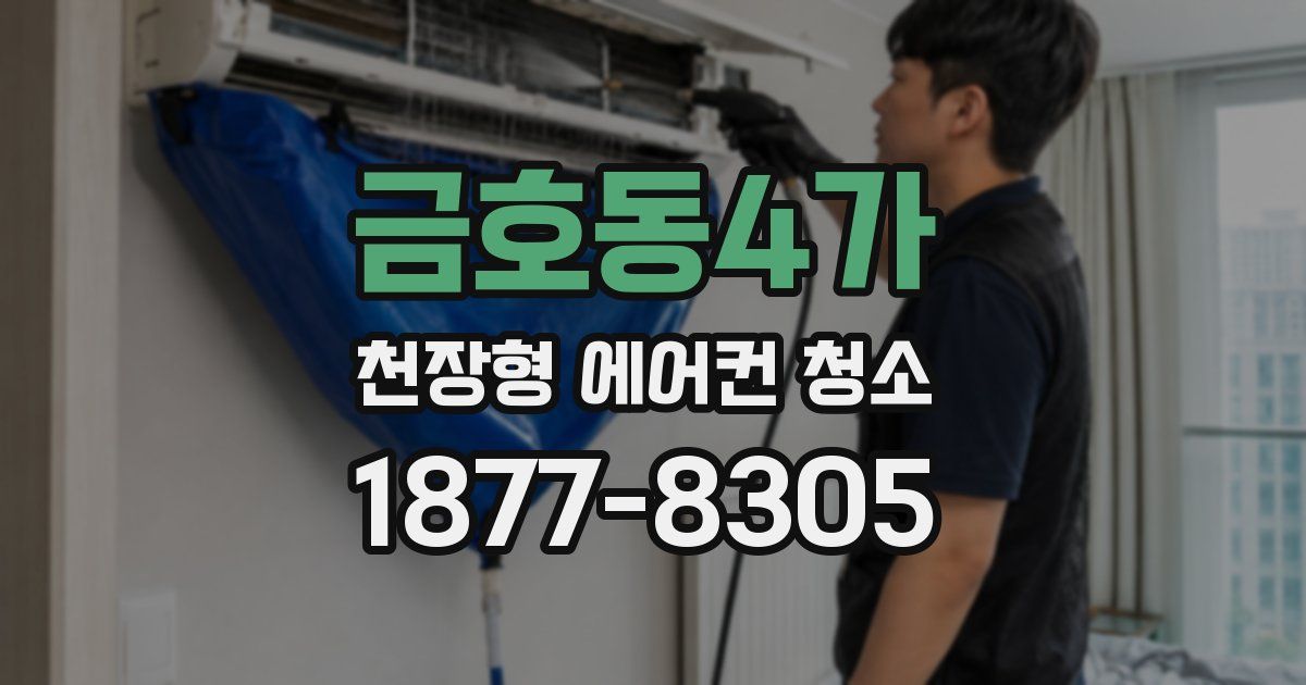 금호동4가 천장형 에어컨 청소