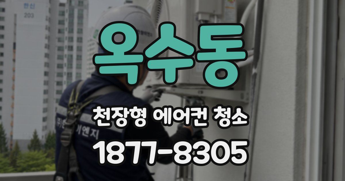 옥수동 천장형 에어컨 청소