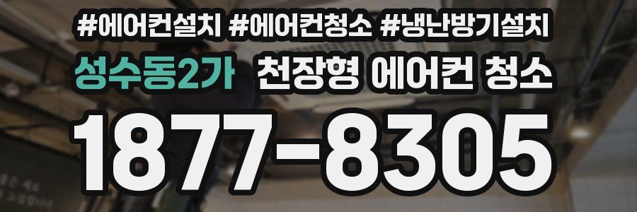 성수동2가 천장형 에어컨 청소