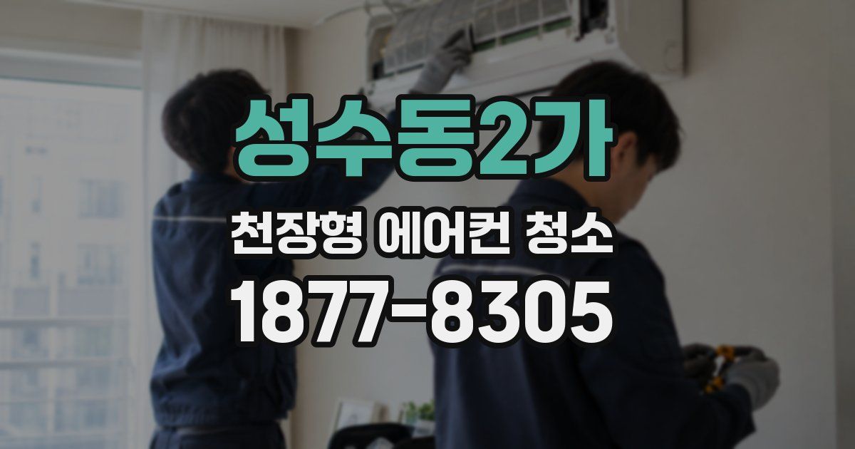 성수동2가 천장형 에어컨 청소
