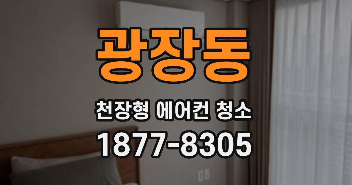 광장동 천장형 에어컨 청소