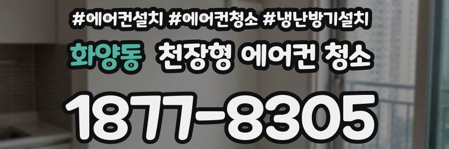 화양동 천장형 에어컨 청소