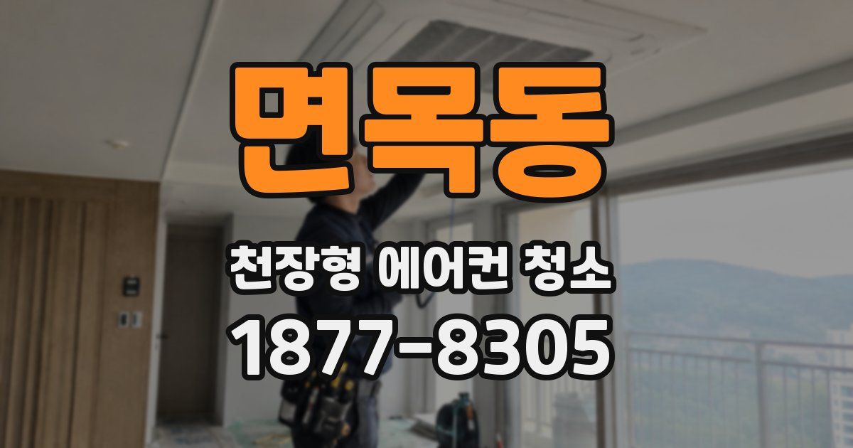 면목동 천장형 에어컨 청소