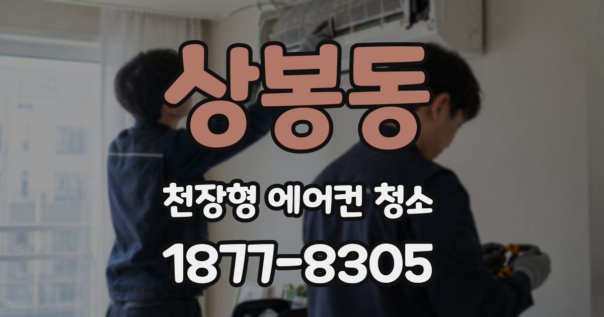 상봉동 천장형 에어컨 청소