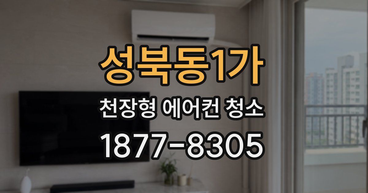성북동1가 천장형 에어컨 청소