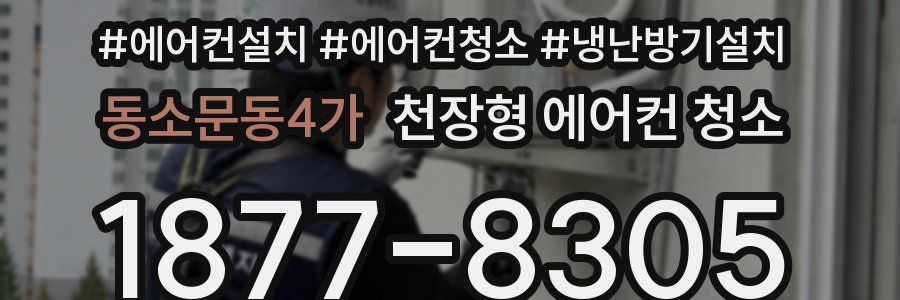 동소문동4가 천장형 에어컨 청소