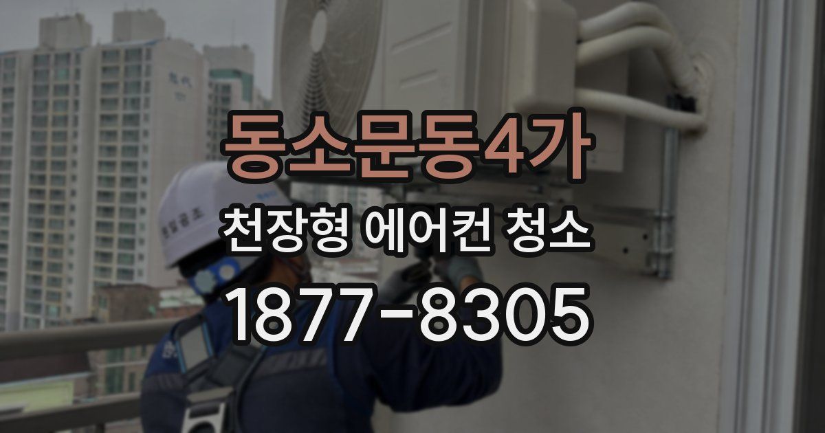 동소문동4가 천장형 에어컨 청소