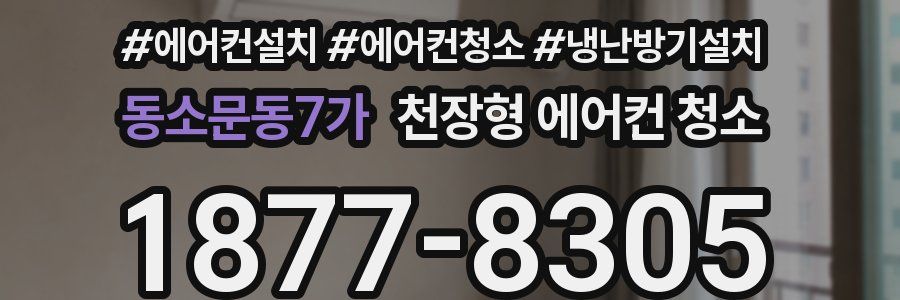 동소문동7가 천장형 에어컨 청소