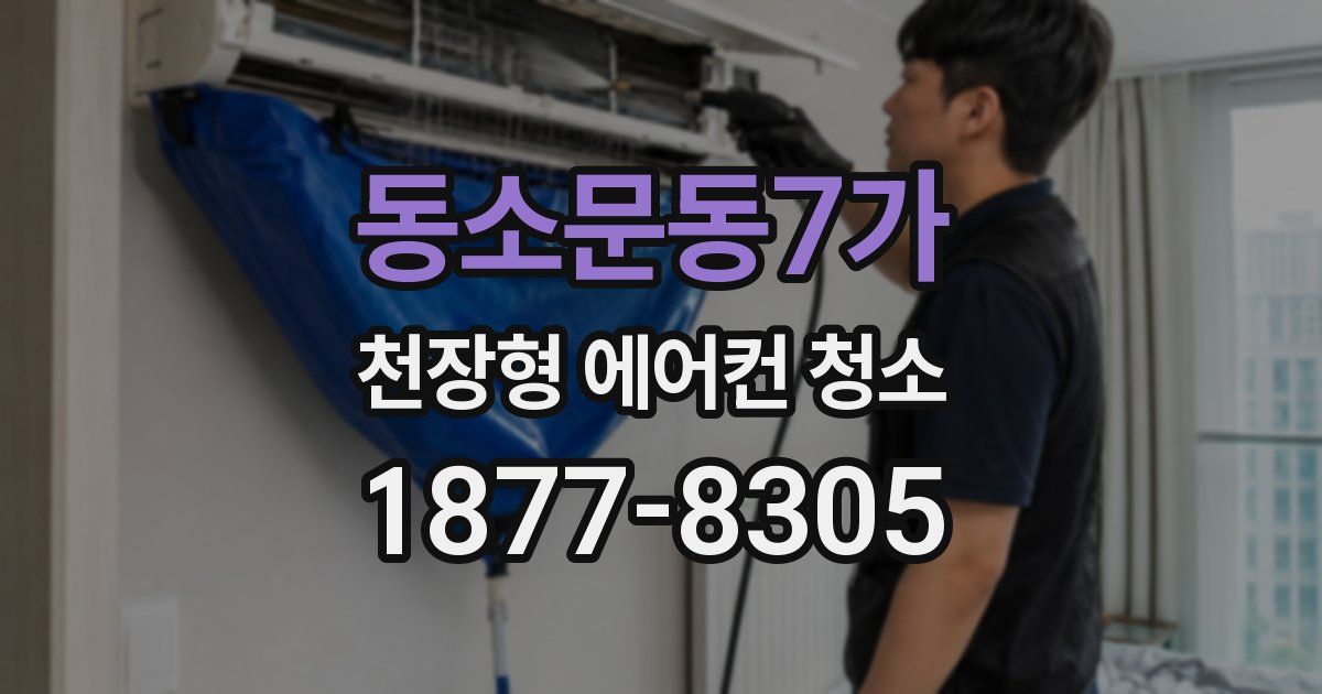 동소문동7가 천장형 에어컨 청소