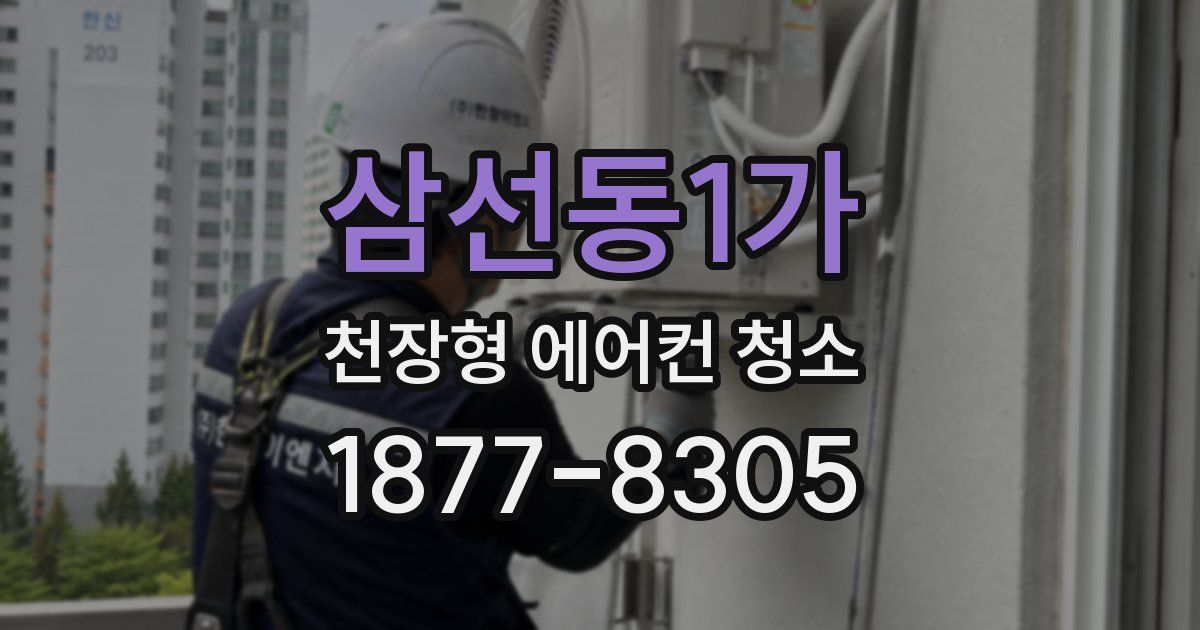 삼선동1가 천장형 에어컨 청소