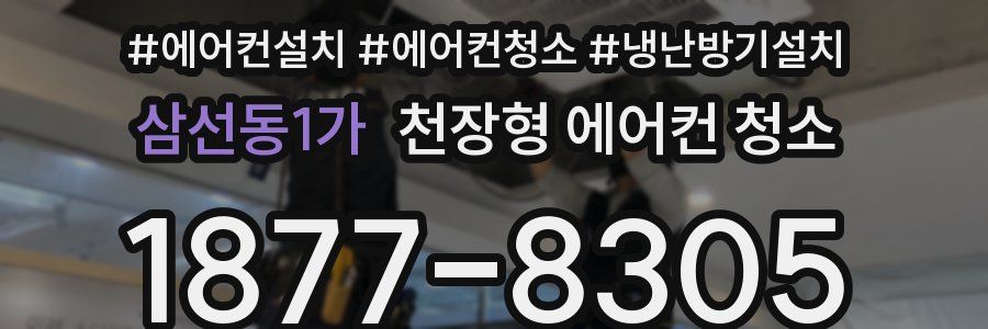 삼선동1가 천장형 에어컨 청소
