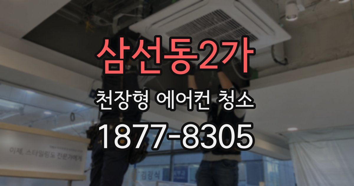 삼선동2가 천장형 에어컨 청소