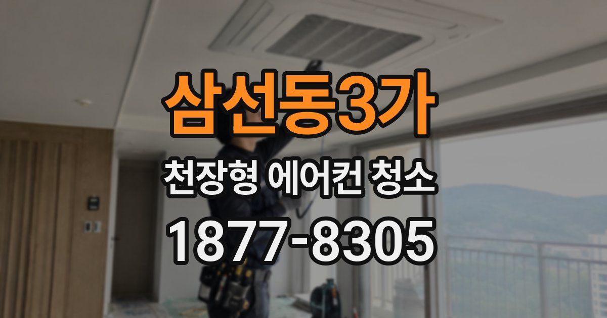 삼선동3가 천장형 에어컨 청소