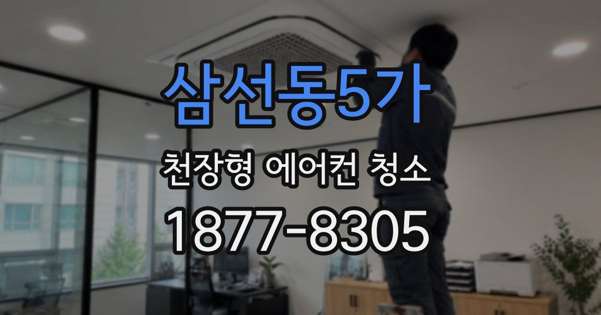 삼선동5가 천장형 에어컨 청소