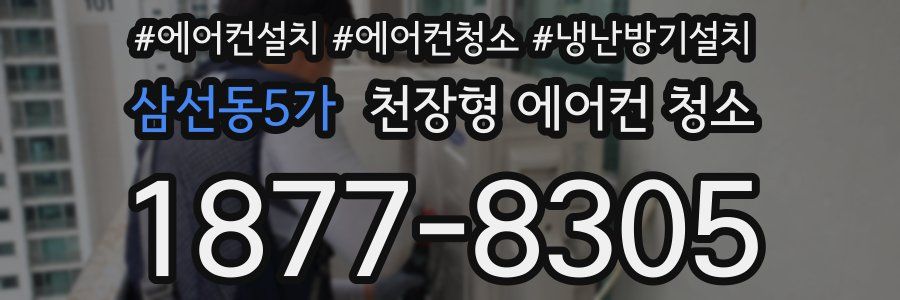 삼선동5가 천장형 에어컨 청소