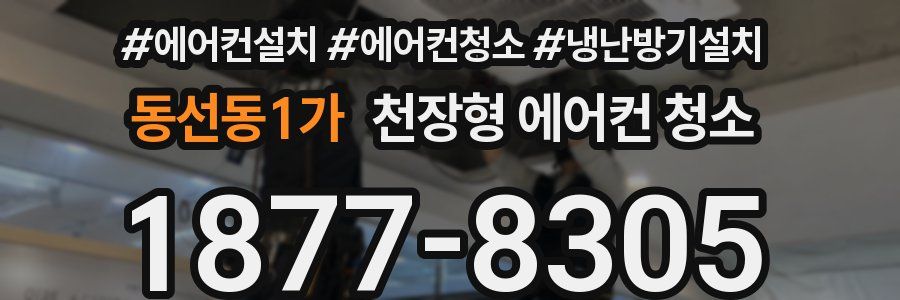동선동1가 천장형 에어컨 청소