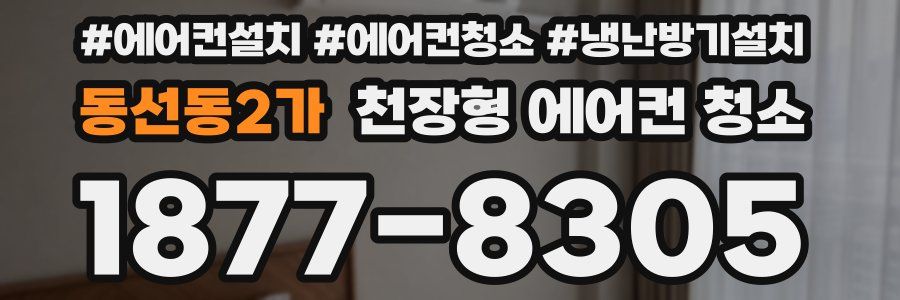 동선동2가 천장형 에어컨 청소