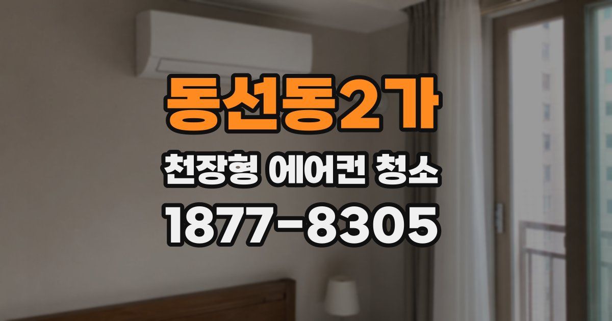 동선동2가 천장형 에어컨 청소